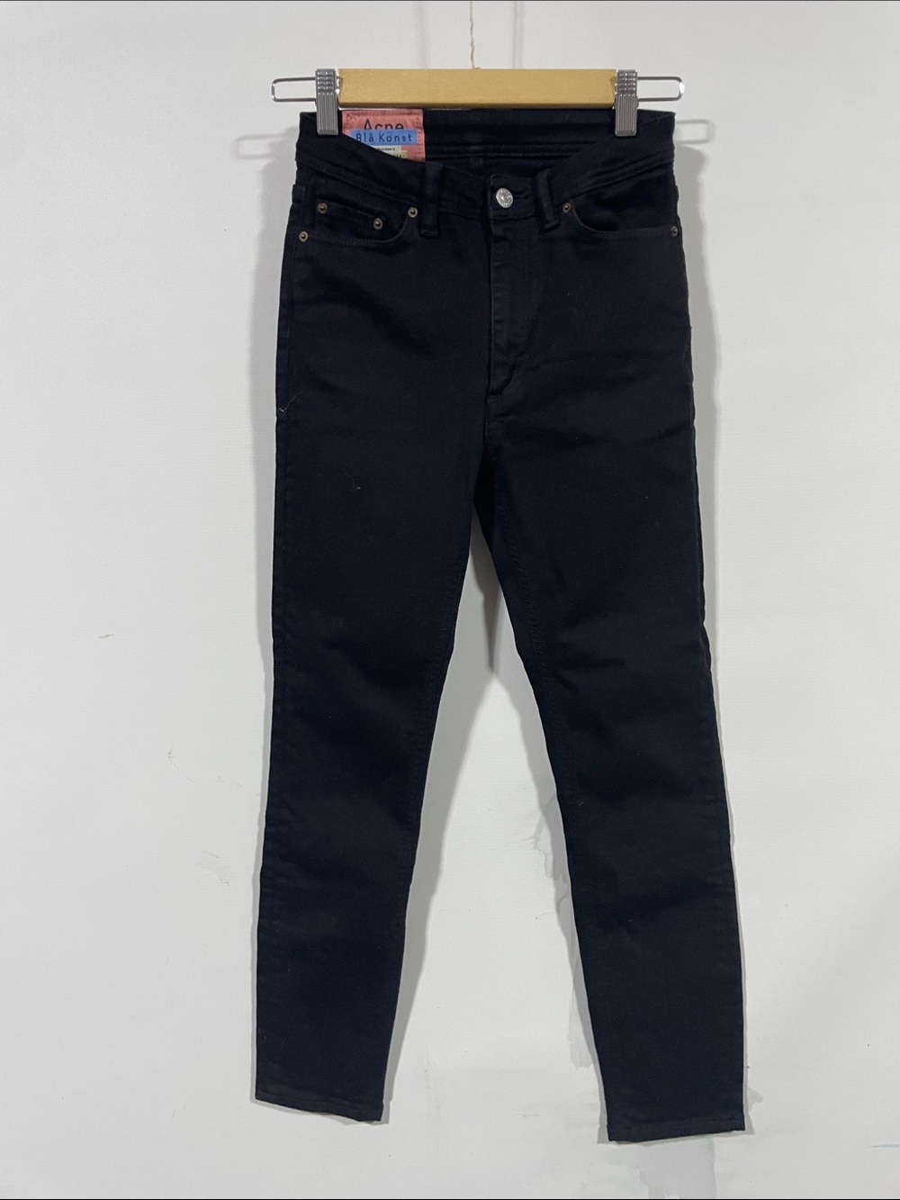 Acne Bla Konst Black Skinny Jeans for Women